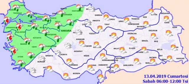 Ankara ve İstanbul'a 'sağanak' uyarısı! Meteoroloji duyurdu İşte 13 Nisan Cumartesi hava durumu raporu1