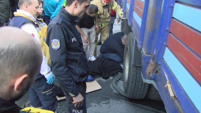 Zeytinburnu�nda kamyon altında can pazarı trend