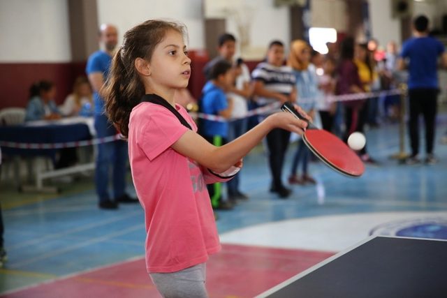 Büyükşehir Kültür Merkezleri’nde masa tenisi heyecanı yaşandı