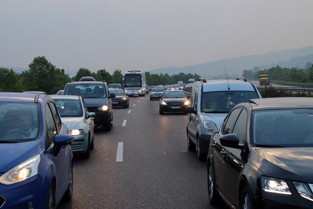 TEM'in Bolu geçişinde bayram yoğunluğu (2)