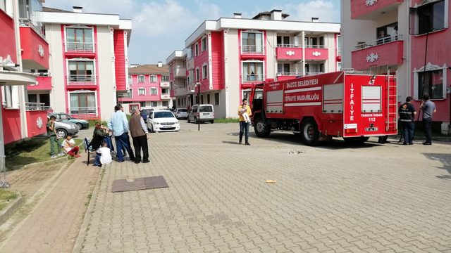 Tatlı için şerbet hazırlarken yangın çıktı