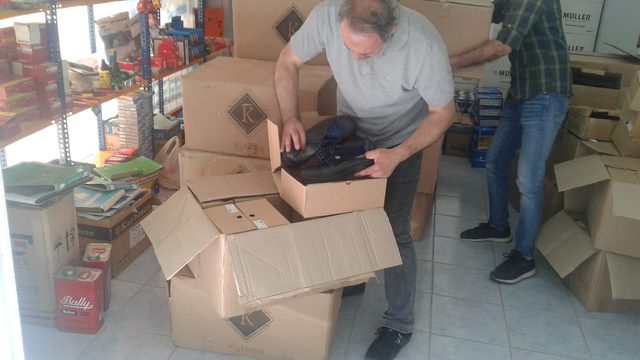 80 koli ayakkabıyı çalan hırsızlar yakalandı