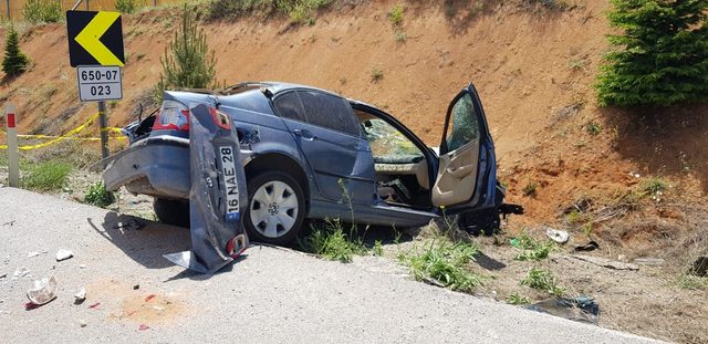 Kütahya’da otomobil takla attı: 1 ölü, 4 yaralı