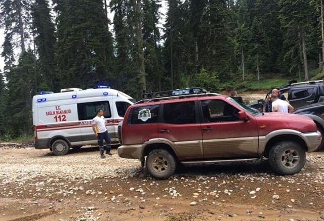 Ormanda kullandığı bisikleti devrilen genç yaralandı