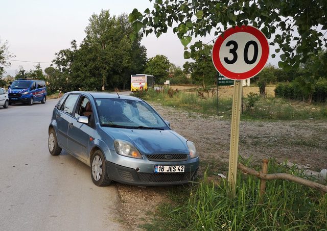 İnegöl'de yola çıkan at kazaya neden oldu; 1 yaralı
