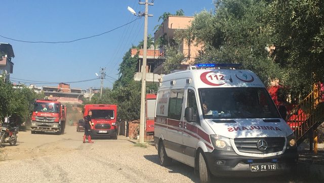 Ahırda çıkan yangın makilik alan ve tarım arazilerine sıçradı