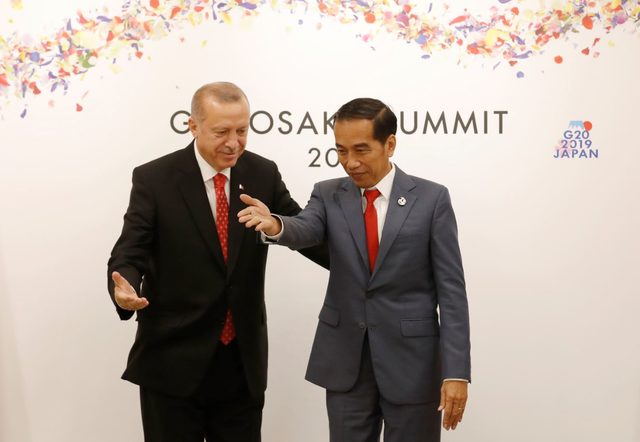 Cumhurbaşkanı Erdoğan, Endonezya Cumhurbaşkanı Widodo ile görüştü