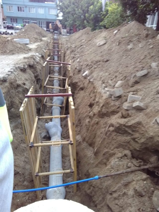 Yenipazar’da kanalizasyon çalışmalarında sona yaklaşılıyor