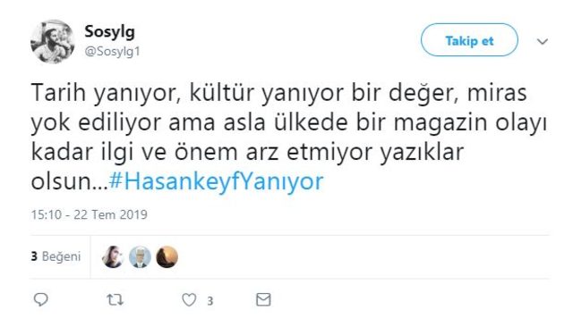 Hasankeyf yangını sosyal medyanın gündeminde! İşte gelen tepkiler