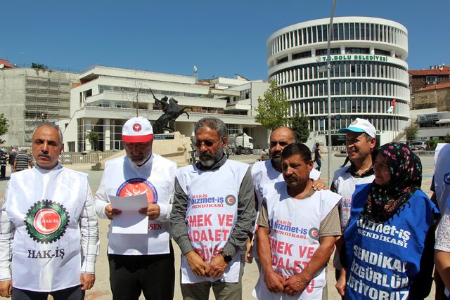 Bolu Belediyesi'nde işten çıkarılan işçilerin eylemi 125'inci gününde