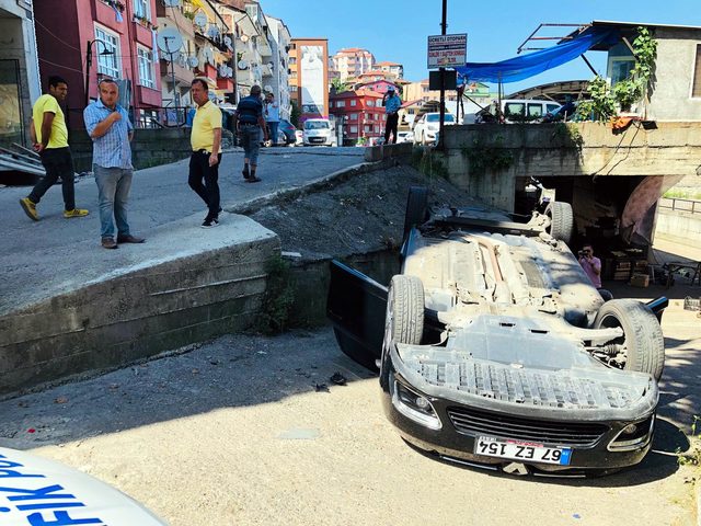 Otomobil kiraladı, 2 saat sonra kaza yaptı