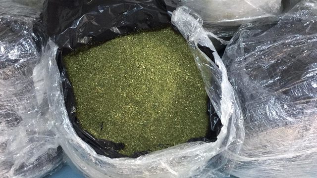 Su tankeri içinde 467 kilo esrar ele geçirildi