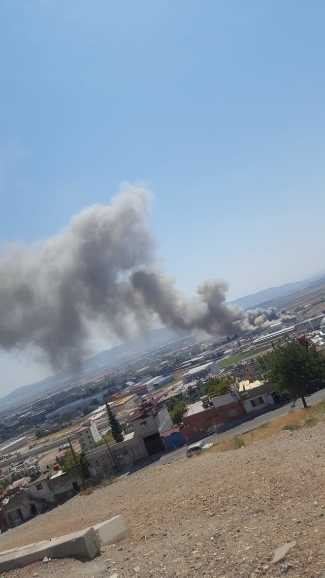 Tekstil fabrikasında yangın