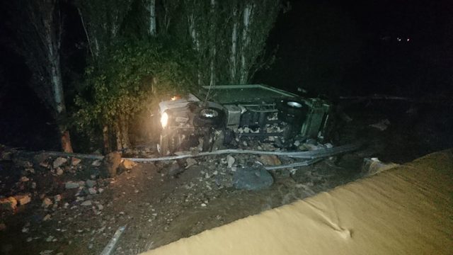 Sivas’ta HES kanalı patladı: Yol sular altında kaldı, yaralananlar var (1)