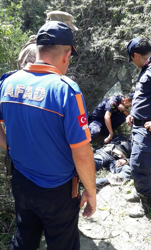 Kayıp yaşlı adam, uçurumdan düşmüş