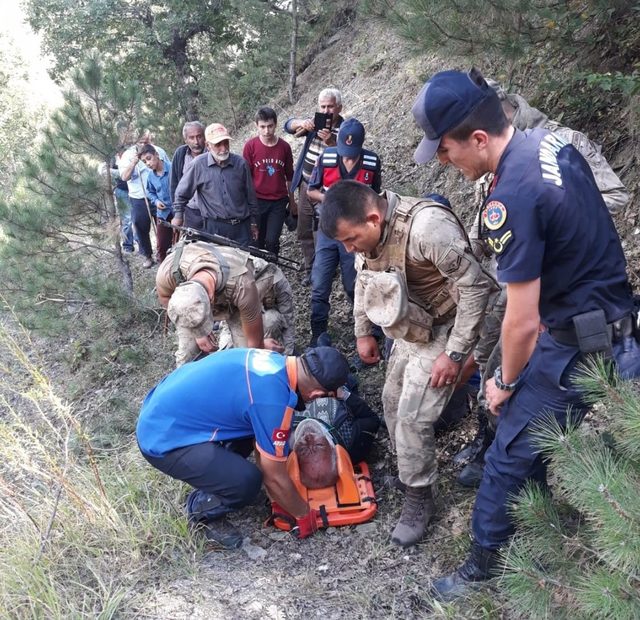 Kayıp yaşlı adam, uçurumdan düşmüş