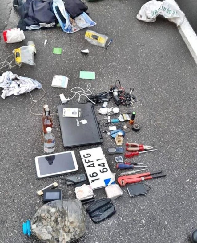 Çaldığı paraları su bidonuna dolduran hırsız yakalandı