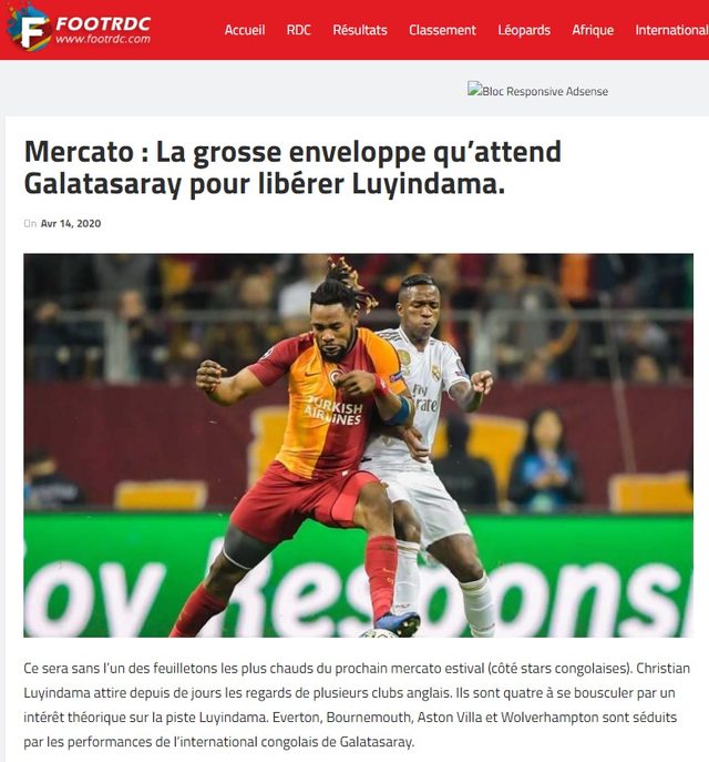 Galatasaray A Luyindama Icin Astronomik Teklif