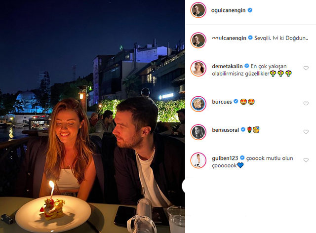 Ezgi Ey�bo�lu do�um g�n�n� kutlad�! Sevgilisi O�ulcan Engin'den romantik payla��m