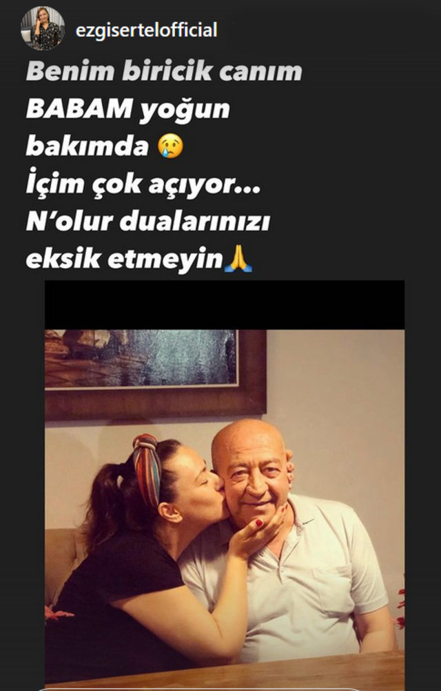 Ünlü sunucu babası için dua istedi!