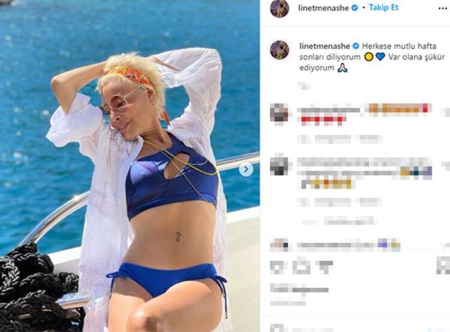 Photoshop'u abarttı! Göbek deliğini yok etti