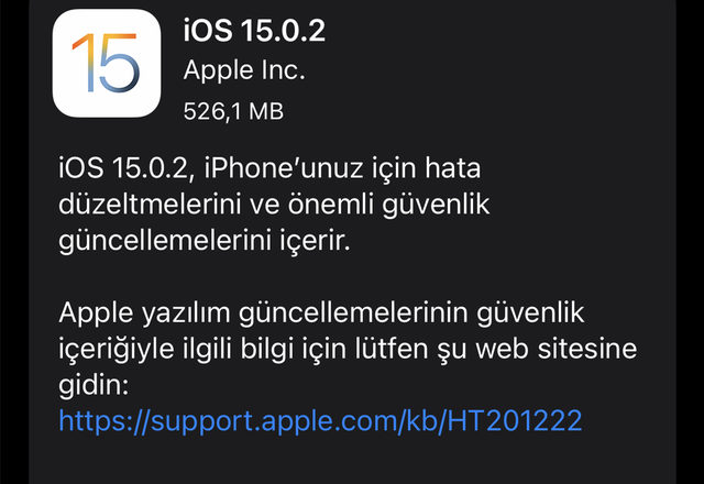 iOS 15.0.2