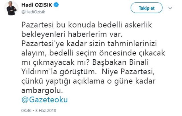 hadi ozisik bedelli