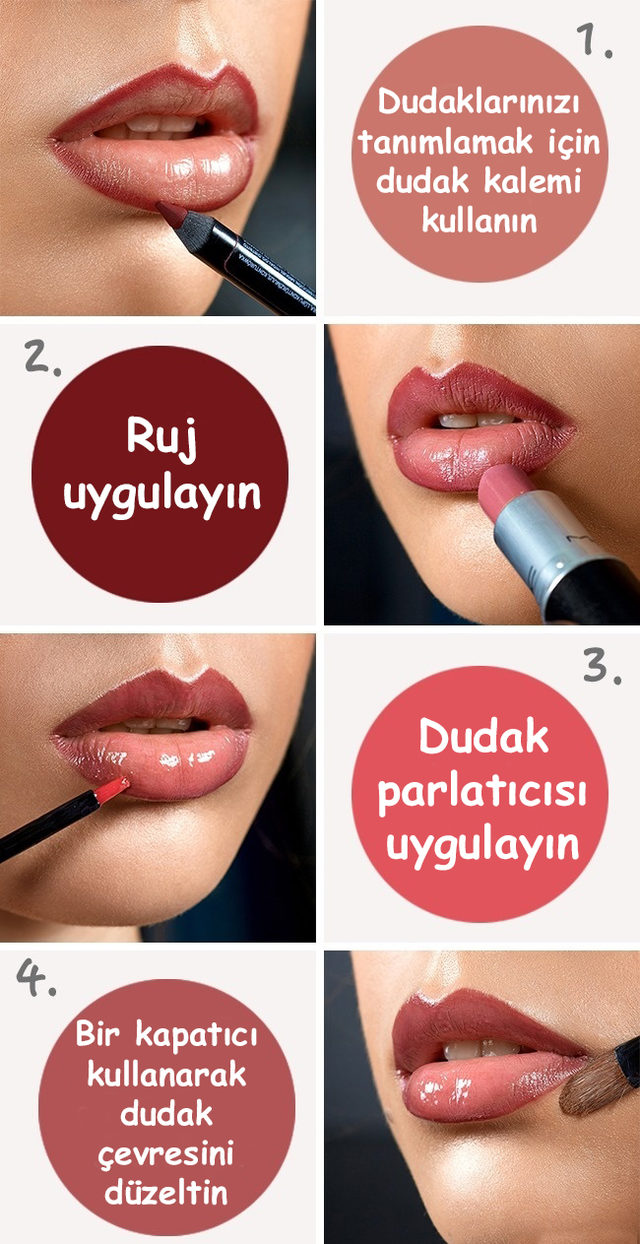 Dudakları kalın göstermenin yolları Dudakları kalın göstermenin yolları