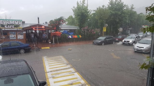 Amasra'da sağanak etkili oldu