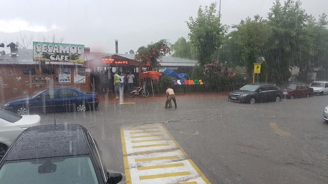 Amasra'da sağanak etkili oldu