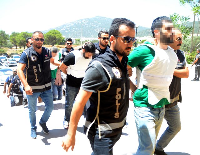 Bodrum'da 2 kişinin öldüğü saldırının şüphelileri adliyede