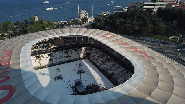 Shakira konseri öncesi Vodafone Park'ın havadan fotoğrafları