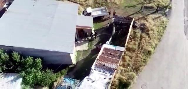 Silahlı kaçakcılarına 'drone' destekli operasyon
