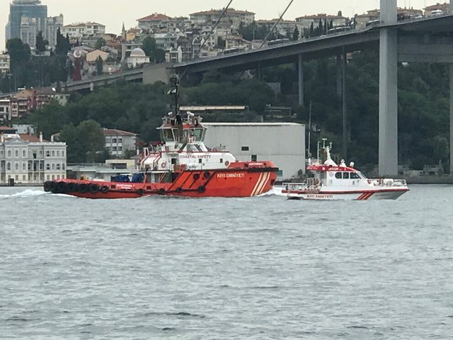 Köprü korkuluklarına çıkan kişi 4 saatte ikna edildi