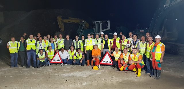 Rize'de gece taşkın tatbikatı