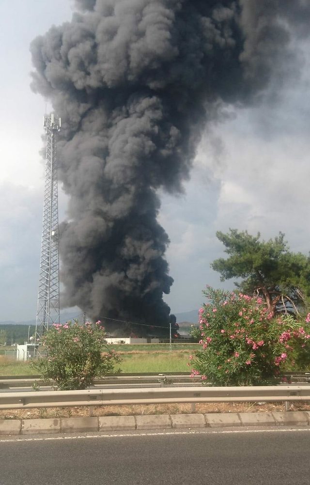 Mobilya fabrikası yangın