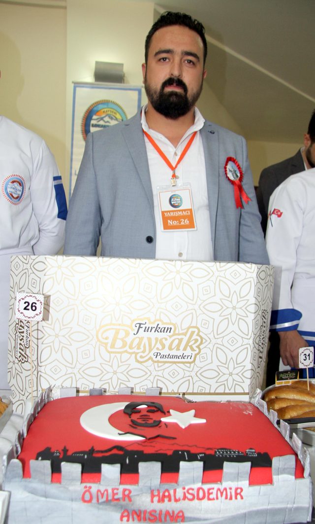Şeker hamurundan Ömer Halisdemir�i resmettiği pasta yaptı Son Dakika